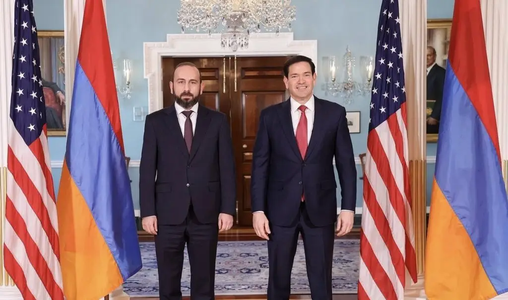 U.S. Secretary of State Marco Rubio meets with Armenian Foreign Minister Ararat Mirzoyan